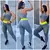 Imagem do conjunto calça legging detonado leg treino mais top fitness calça feminina academia tendência