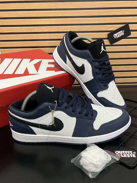 AIR JORDAN LOW 1 AZUl MARINHO SÍMBOLO PRETO