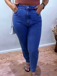 Calça Mom Jeans Escuro - comprar online