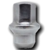 Tuerca cromada con medida de rosca M12-1.50, utilizada en llaves de seguridad. NLLS-7000000061
