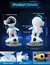 Astronauta Galaxy Starry Sky Projetor, Night Light, Controle Remoto, Foguete, Ne - loja online