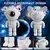 Astronauta Galaxy Starry Sky Projetor, Night Light, Controle Remoto, Foguete, Ne - loja online