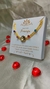 Colar Mulan - Choker Folheado a Ouro 18k Manta Cristal Com Flor Texturizada - comprar online