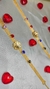 Colar Mulan - Choker Folheado a Ouro 18k Manta Cristal Com Flor Texturizada na internet