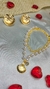 Conjuto Ariel - Brinco e Pulseira Dupla Folheado a Ouro 18k Concha Com Pérola na internet