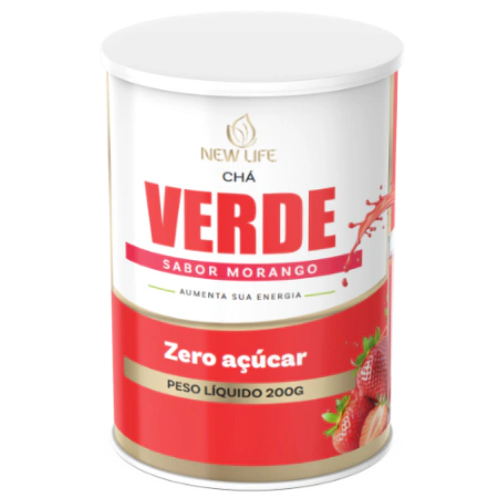 CHÁ VERDE SABOR MORANGO