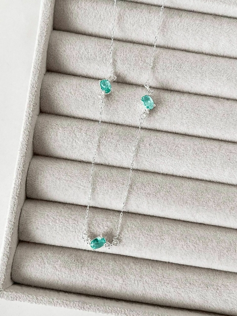 Colar Entremeio Zircônia Acqua e Cristal - comprar online