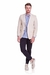 Blazer Alfaiataria Liso Slim Fit - Bege Areia - Hightstil na internet