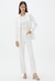 Blazer Alfaiataria Botões Off White - Shoulder na internet