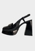 Sandalia Couro Preto - Vicenza - comprar online