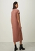 Vestido Malha Gola Alta - Shoulder - loja online