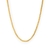 Corrente Grumet (3mm) + Pingente Cruz placa vazada 3x1cm - Banhado a Ouro 18k - loja online