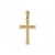 Pingente Crucifixo detalhado cravejado (G) 6x3cm - Banhado a Ouro 18k