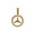 Pingente Mercedes Benz cravejado 6x4cm - Banhado a Ouro 18k