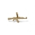 Pingente Ak 47 cravejado 3x6cm - Banhado a Ouro 18k