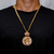 Pingente Medalhão Tio Patinhas cravejado 7x5cm - Banhado a Ouro 18k - comprar online