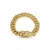 Corrente Grumet (3mm) + Pingente Cruz placa vazada 3x1cm + Pulseira Cubana cravejada - Banhado a Ouro 18k - loja online