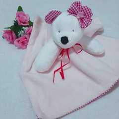 Naninha soft Ursinha Xadrez Rosa - comprar online