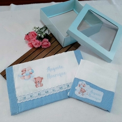 Kit 4 fraldinhas de boca personalizadas para bebê - comprar online