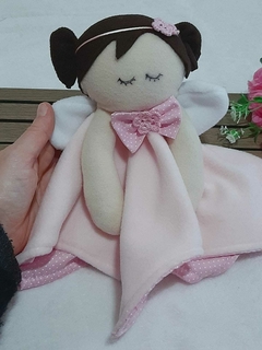 Caixa Presente Bebê Anjinha Rosa - Frases - Mimos na Caixa