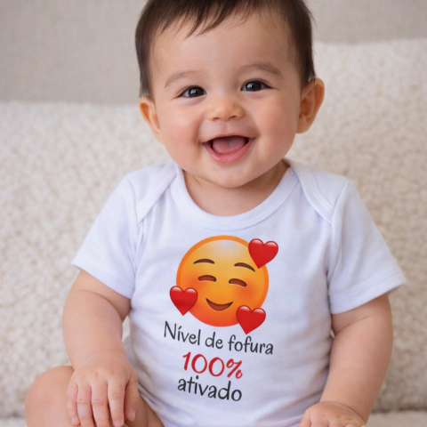 Body Fofura - Emojis - Suedine 100% algodão