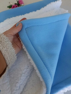 Mantinha Fofura Azul - Carneirinho - comprar online