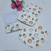 Kit Safari Toalhinha de Ombro - Burp Cloth - Babita - Babeiro Bandana