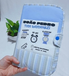 Capa para Caderneta de Vacinação e Porta Documentos do Bebê: detalhes do nascimento