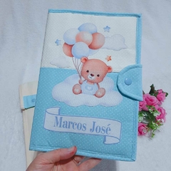 Capa para Caderneta de Vacinação e Porta Documentos do Bebê Ursinho Fofo na internet