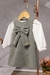 CONJUNTO MENINA BODY E VESTIDO SUEDE/MALHA COMFORT - ALEKIDS - comprar online