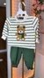 CONJUNTO MENINO BLUSÃO E CALÇA EM MOLETON LISTRADO PELUCIADO VERDE - ALEKIDS na internet