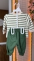 CONJUNTO MENINO BLUSÃO E CALÇA EM MOLETON LISTRADO PELUCIADO VERDE - ALEKIDS na internet