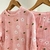 PIJAMA POLAR (ROSA CON DURAZNOS) - Mimada