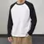 Camiseta deportiva informal versátil de manga larga a juego con colores en tallas grandes para hombre