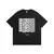 Camiseta de cuello redondo y manga corta con estampado de letras holgadas e informales a la moda para hombre - comprar en línea