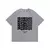 Camiseta de cuello redondo y manga corta con estampado de letras holgadas e informales a la moda para hombre - NATEROSKI