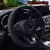 Couro artificial cobertura de volante, carro sem anel interno, tridimensional, em relevo, 14,5-15 polegadas, autopeças, 1pc na internet