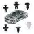 Clipes de plástico mistos para carro, 100 peças, fixação automática, pino mais próximo, retentor, parafusos de rebite, ferramentas de desmontagem para produtos de remoção