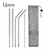 304 aço inoxidável reutilizável bebendo palha, straight e Bent Metal palha, Cleaner Brush Pouch, Atacado - comprar online