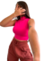 Cropped Chocker Manga Curta - Rosa - M (CRPGC-5) - comprar online