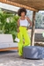 Cropped Feminino Alcinha Trançada Tricot Modal Multicolorida (ELAINE)
