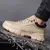 Fio de aço giratório fivela trabalho tênis masculino, sapatos indestrutíveis, anti-quebra, anti-punção, segurança, de alta qualidade - comprar online