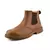Sapatos impermeáveis de segurança para homens, Steel Head, Botas de couro, Calçado Masculino, Construção Indestrutível, Castanho