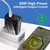 Imagem do Cabeça de carregamento móvel para viagens, carregador rápido 65W, PD Plus 3USB, carregador multi interface, 3.1A, apto para Samsung, Xiaomi, iPhone, UE, adaptador dos EUA