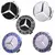 Tampas do centro da roda do carro para Mercedes, acessórios, W203, W204, W205, W212, W213, W222, W223, X253, W176, W177, W117, C118, W166, W167, 75mm, PCes 4 - comprar online