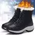 Botas de neve de plataforma antiderrapante para mulheres, Ankle Boots de pele quente, Cunhas impermeáveis, Botas altas para coxa, Sapatos de inverno