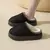 Imagem do Chinelos macios e macios para mulheres, apartamentos femininos, sapatos de grife elegantes, calçados casuais tamanho grande, moda inverno, casa