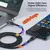 Toocki-Tipo C Cabo de carregamento rápido para iPhone 15, Macbook, Samsung, Xiaomi, PD 3.0, Carga Rápida 4.0, 100W, 4.0 na internet