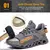 Sapatos de segurança com biqueira de aço para homens e mulheres, tênis leves de trabalho à prova de punção, botas de segurança unissex para construção - comprar online