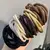 Imagem do Cabelo coreano Scrunchies para mulheres e meninas, bandas elásticas de borracha, suportes rabo de cavalo, goma, acessórios para gravata, forte, 5 pares